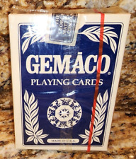 CASINO-PRO GEMACO Playing Cards SEALED Blue Gemback Armor Finish Regular Faces picture