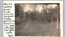WOODS ON THE FARM beloit wi real photo postcard rppc wisconsin history picture