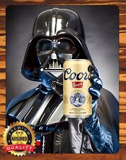 Coors Banquet Beer - Star Wars - Darth Vader - Metal Sign 11 x 14 picture