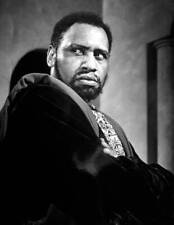 Close-up of actor Paul Robeson in scene from Othello 1940s Old Photo picture