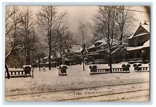 1909 Entrance Woodruff Place Christmas Morn Indianapolis IN RPPC Photo Postcard picture