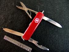 VICTORINOX MIDNIGHT MANAGER--SWISS ARMY KNIFE--RED LED LITE-BALL POINT PEN-RED picture