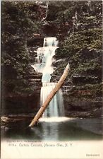 Curtain Cascade Havana Glen New York Waterfall Forest Mountain UNP Postcard picture
