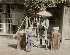 1880s JAPAN AMAZAKE SELLER Photo (189-L) picture