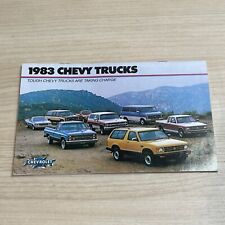 Original 1983 Chevrolet Truck Full Line Sales Brochure Pickup Blazer El Camino picture