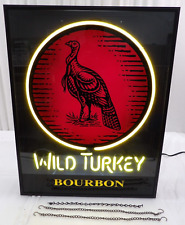 Wild Turkey Bourbon Neon Sign 26x21x3.5in Encased 03-105-N0D4-00D4X 2003 picture