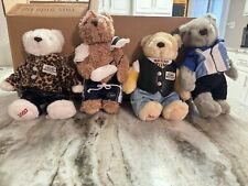 Lot of 4 Plush Teddy Bears from Trump Marina Casino picture