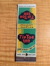 1930s New York Tip Toe Inn C&L Sister Advertising Matchbook Cover $19.99 picture
