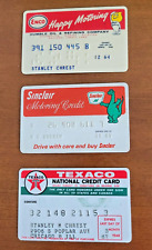 Vintage Expired Gas Credit Cards From 1960's - Enco, Sinclair and Texaco picture