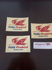 3 Pure  Firebird Gas Stickers And Firebird Name tag  picture