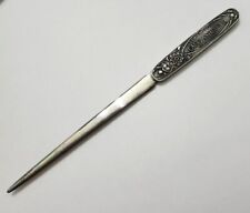 Antique Cafe Anheuser Seattle Silver Letter Opener Anheuser Busch Mermaid Rare picture