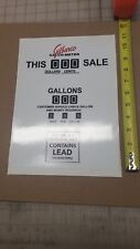 Vintage look old Gas pump  sticker for Gas Guys-Remember .29 cents per gal. gas? picture