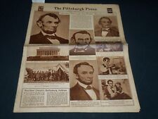 1937 FEB 7 THE PITTSBURGH PRESS SUNDAY METRO GRAVURE - ABRAHAM LINCOLN - NP 4536 picture