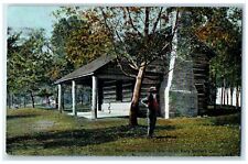 1920 Rock River Assembly Grounds Early Settler Cabin Dixon Illinois IL Postcard picture