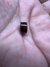 Ancient Natural Blood Red agate Disk Bead SO WORN Super bead hole 10.4 x 6.5 mm picture