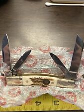 HEN & ROOSTER 324C-DS 4 BLADE CONGRESS  HANDLES KNIFE picture