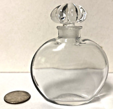 Vintage Houbigant Quelque Fleurs Perfume Bottle w/ Glass Stopper, 3-1/2