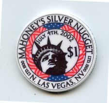 1.00 Chip from the Mahoneys Silver Nugget Casino Las Vegas Nevada 4th July 2002 picture