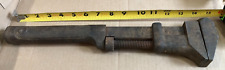 Vintage 15 Inch Pexto Solid Bar Adjustable Pipe Wrench, All Metal USA picture