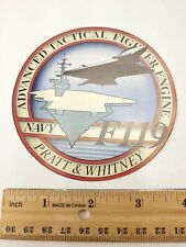 Pratt & Whitney F119 US Navy Fighter Jet Engine Sticker picture