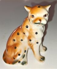 Vintage Porcelain Cheetah Jaguar Leopard Figurine UCGC Taiwan picture