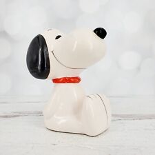 Vintage Peanuts Gang Snoopy Ceramic Painted Coin Bank Figure picture