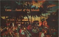 Postcard Luau Hawaiian Feast Waikiki Hawaii HI  picture