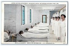 c1930's Ladies Bathing Department Buckstaff Baths White Attendants Postcard picture