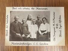 Carl E Lundin - Swedish Missionary South Africa - 1922 Postcard Evangelical picture