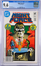 Night Force #1 CGC 9.6 (Aug 1982, DC) Gene Colan Dick Giordano Cover, 1st Issue picture