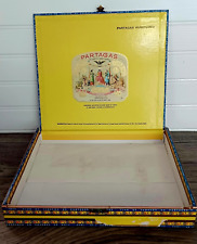 Vintage 1845 PARTAGAS Humitube Qty 10, Empty Wood Cigar Box, Dominican Republic picture