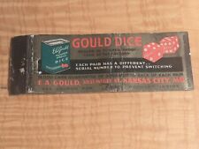 1930's GOULD DICE MATCHBOOK COVER $19.99 picture