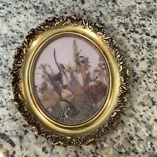 Oval Ornate Carved Wood Frame picture