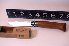 Opinel No.8 Stainless Plain Blade OAK Wood Handle Folding Knife picture