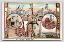 c1920s~The Hub~Multi view~Main streets~Landmarks~Boston MASS MA~VTG Postcard picture
