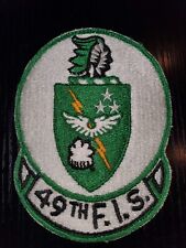 1950s USAF Air Force 49th  Fighter Squadron Cut Edge Patch L@@K 4x5 Inch picture