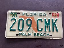 Florida License Plate 1985 Palm Beach 209-CMK picture