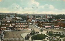 Vintage Postcard;Birdseye View Public Square Monmouth IL Warren County, Wheelock picture