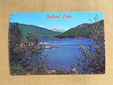 Postcard Mount Jefferson Oregon OR Detroit Lake Dam Reservoir Vintage PC picture