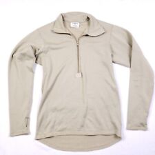 Cold Weather GEN III Shirt Brown Small Long Midweight 1/2 Zip Mock Neck USA Made picture
