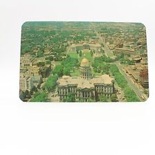 Denver Colorado Aerial View Civic Center Capitol Vintage Postcard 1964 picture