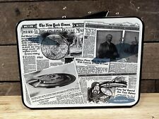 Vintage NOS “Flying Saucers” New York Times Metal Lunch Box  picture