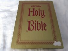 1969 vintage large Omega Family Reference BIBLE 744W religion Christianity box picture