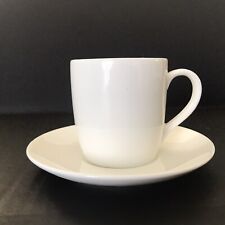 TupperLiving by Tupperware White Fine China Teacup and Saucer Set In Box picture