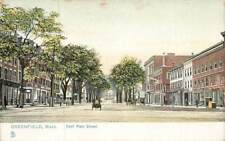 Raphael Tuck East Main Street Early View Greenfield MA Mass c1905 P175 picture