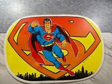 Vintage 1977 Superman DC Comics INC Foam Place Mat 17”x 11.5”.      (G) picture