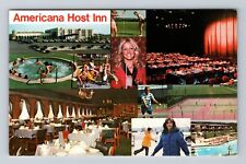 Harrisburg PA-Pennsylvania, Americana Host Inn, Advertisment, Vintage Postcard picture