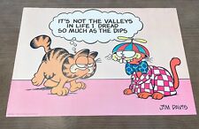 Vintage Jim Davis 1978 Garfield Poster Valleys and Dips 14×21 ARGUS picture