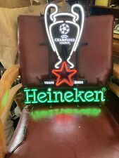 Rare Original Official Licensed Heineken  Champions League Soccer Light Up  Sign picture