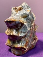 Large ocean jasper flame. 3.75 lbs 6 1/2” tall 3” wide.  picture